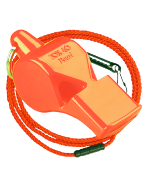 Fox 40 Pearl Safety Whistle with Lanyard - Orange Red